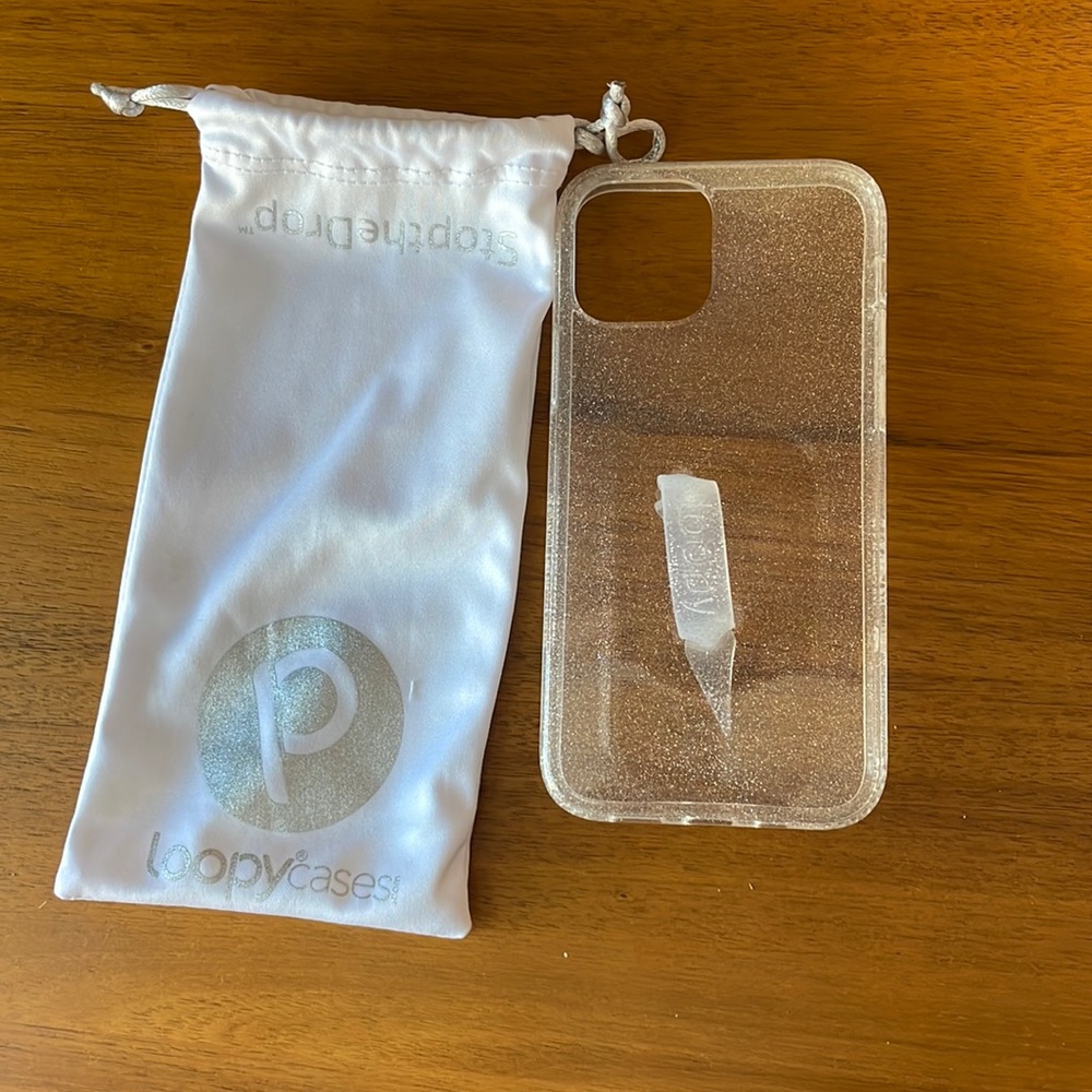 Clear Sparkly Loopy Case